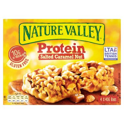 Nature Valley Protein Salted Caramel Nut Bars 4 Pack 160g