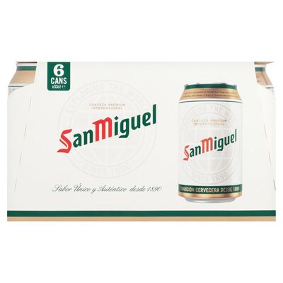 San Miguel Lager Can Pack 6 x 330ml