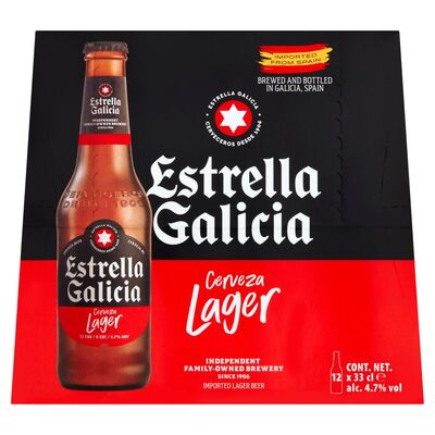 Estrella Galicia World Lager Bottle Pack 12 x 330ml