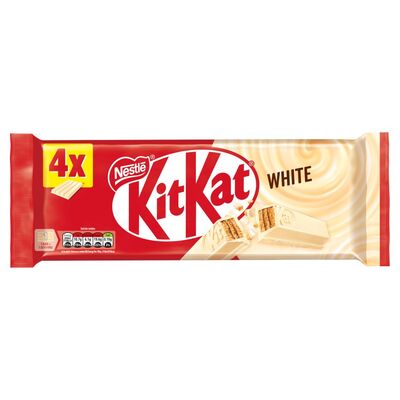 Nestlé Kit Kat 4 Fingers Wht Choc Bar 4 Pack 166g