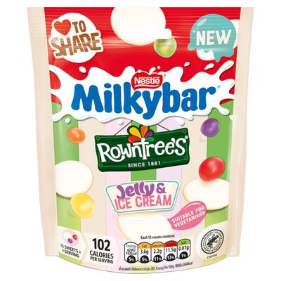 Nestlé Milkybar Rowntree's Jelly & Ice Cream Share Bag 95g