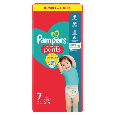 Pampers Baby Dry Pants Size 7 Jumbo 50pce 