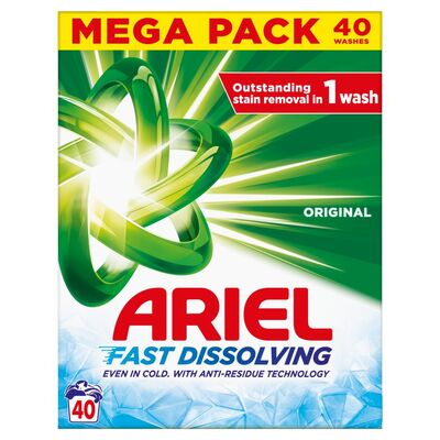 Ariel Biological Powder 40 Wash Mega Pack 2.4kg