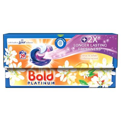 Bold Platinum Citrus & White Verbana Pods 29pce