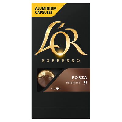 L'OR Espresso Forza Intensity 9 Capsules 10 Pack 50g