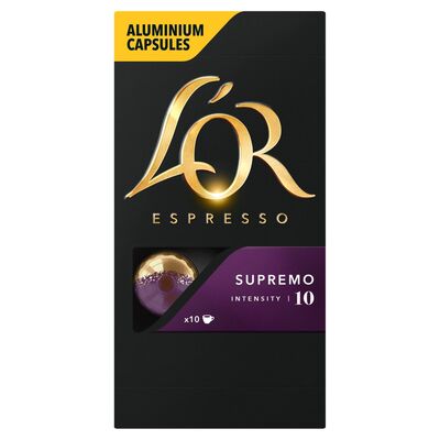 L'OR Espresso Supremo Intensity 10 Capsules 10 Pack 52g