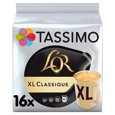 TASSIMO L'OR XL CLASSIQUE PODS 16 PACK 140G