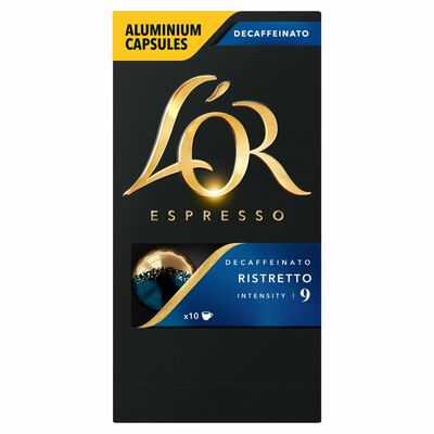 L'OR Ristretto Decaffeinated Coffee Capsules 10 Pack 52g