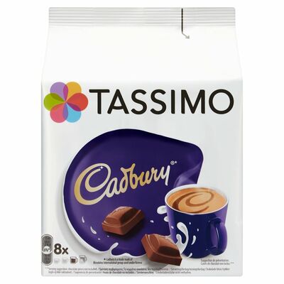 Tassimo Cadbury Hot Chocolate Pods 8 Pack 240g