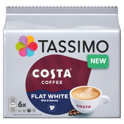 Tassimo Costa Coffee Flat White 6 Pack 167.4g