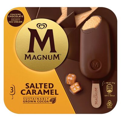 Magnum Salted Caramel Ice Cream 3 Pack 100ml