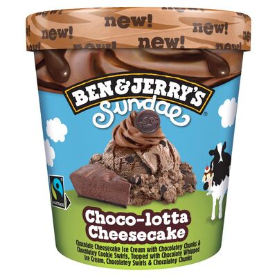 Ben & Jerry's Sundae Ice Cream Choco-lotta Cheesecake 427ml