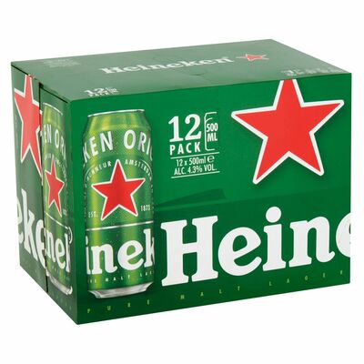 HEINEKEN CAN PACK 12 X 500ML