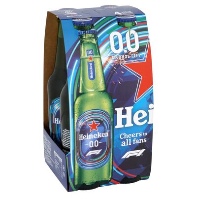 Heieneken 0.0 Bottle Pack 4 x 330ml