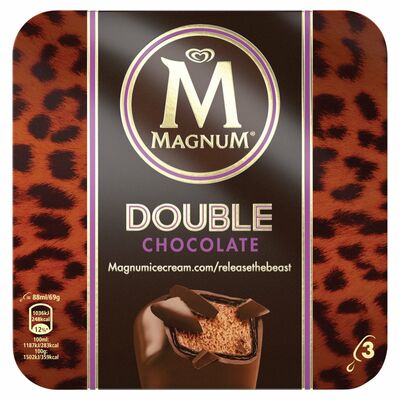 Magnum Double Chocolate Multi Pack 3 x 88ml