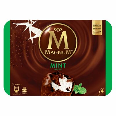 Magnum Mint Ice Creams 4 Pack 110ml