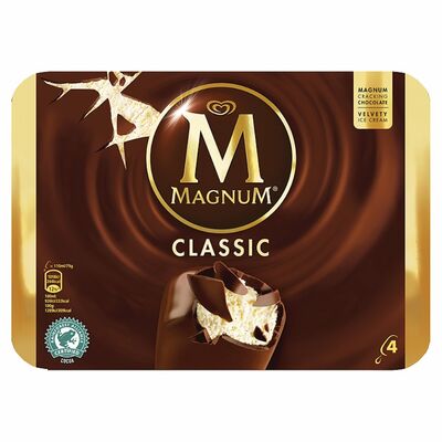Magnum Classic Ice Cream 4 Pack 440ml