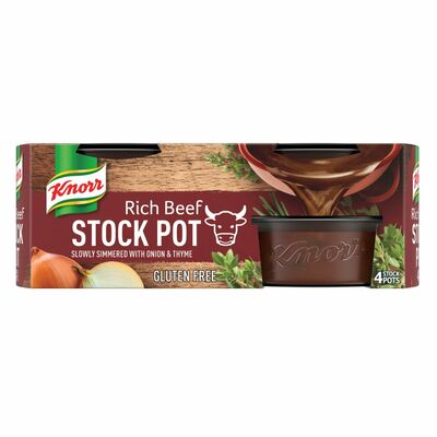 Knorr Rich Beef Stock Pot 4 Pack 112g