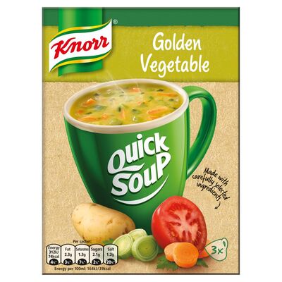 Knorr Quick Soup Golden Vegetable 3 Portions 48g