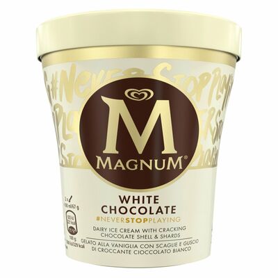 Magnum Vanilla Ice Cream With White Chocolate Pieces 440ml
