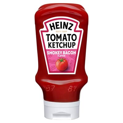 Heinz Smokey Bacon Tomato Ketchup Squeezy 460g