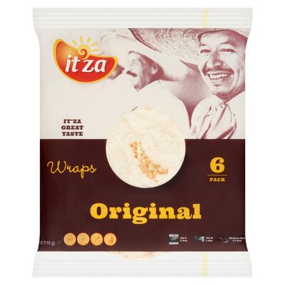 Itza Original Wraps 6 Pack 370g