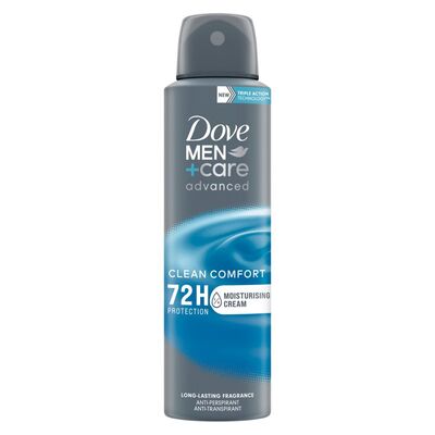 Dove Men+Care Clean Comfort Anti-Perspirant Deodorant 150ml