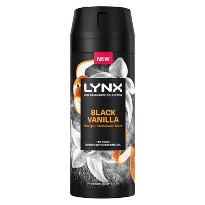 Lynx Black Vanilla Body Spray 150ml