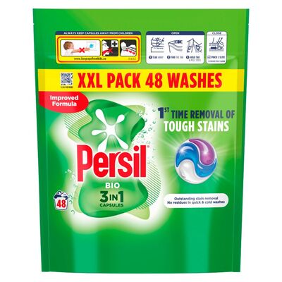 Persil Bio 3 In 1 Capsules 48 Wash XXL Pack 48pce