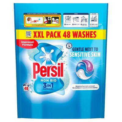 Persil Non Bio 3 In 1 Capsules 48 Wash XXL Pack 48pce