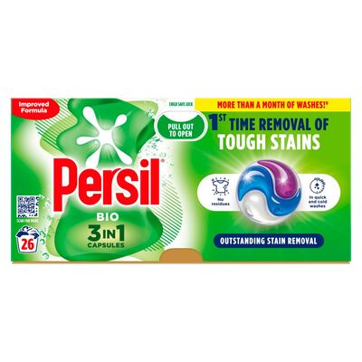 Persil Bio 3 In 1 Capsules 26 Wash