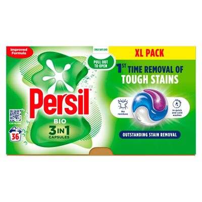 Persil Bio 3 In 1 Capsules Washing Detergent 36 Washes 759g
