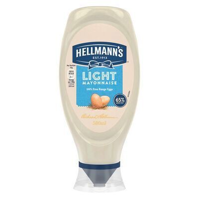 Hellmann's Light Mayo Squeezy 580ml