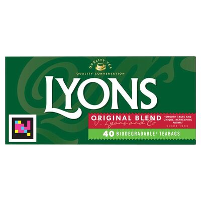 Lyons Original Blend Tea Bags 40 Pack 116g