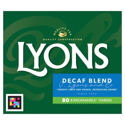 Lyons Decaf Blend Tea 80 Pack 230g