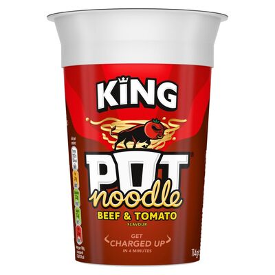 King Pot Noodle Beef & Tomato 119g