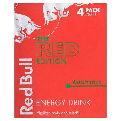 Red Bull Watermelon Can 4 Pack 250ml