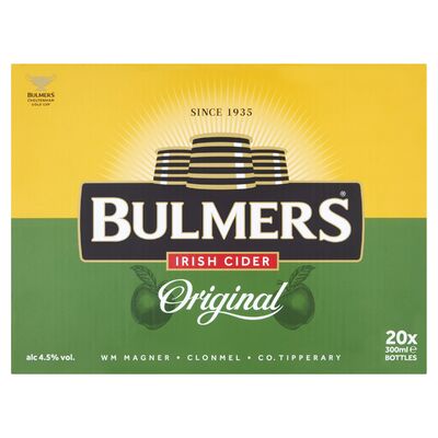 BULMERS ORIGINAL CIDER BOTTLE PACK 20 X 300ML