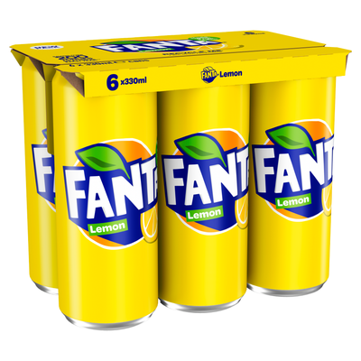 Fanta Lemon Can Pack 6 x 330ml
