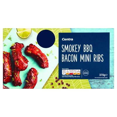 CENTRA SMOKEY BBQ BACON MINI RIBS 370G