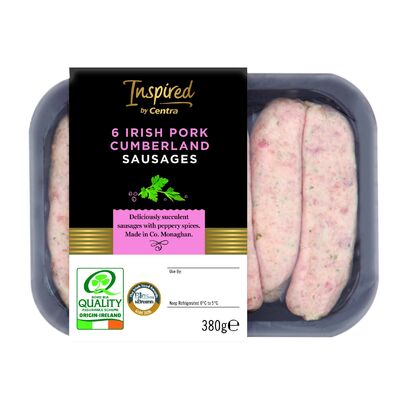 INSPIRED BY CENTRA PORK CUMBERLAND SAUSAGES 380G