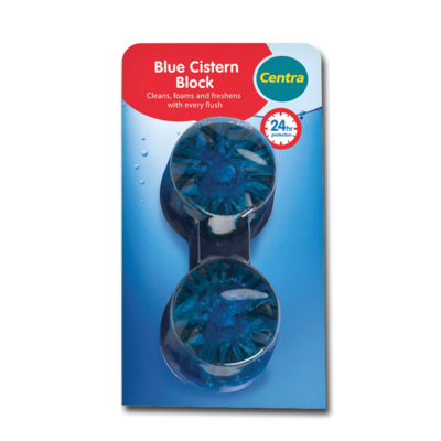 Centra Cistern Block Blue Twin Pack 45g
