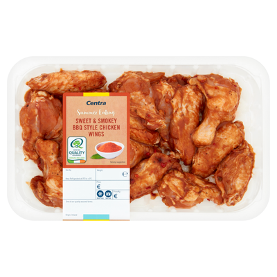 CENTRA FRESH IRISH SWEET & SMOKEY CHICKEN WINGS 700G
