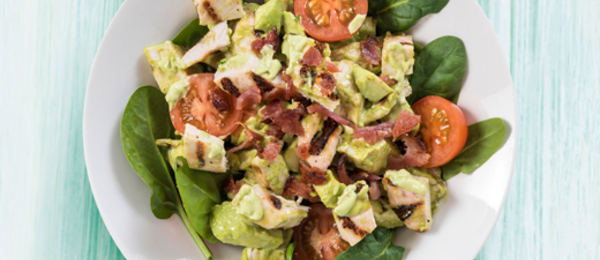 Chicken bacon salad 520x400