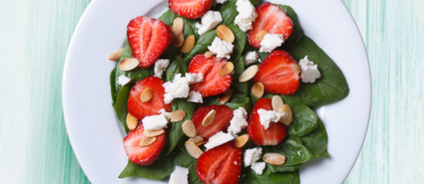 Strawberry Goats Cheese Salad