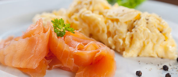 Smoked Salmon Scrambled Eggs