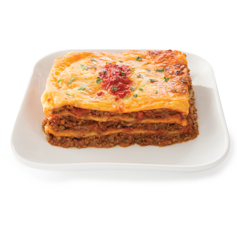 Centra lasagne on a plate Centra lasagne on a plate