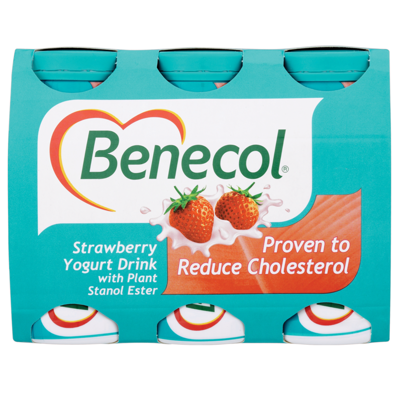 Benecol Smooth Fruity Yogurt Drinks Strawberry 6 Benecol Smooth Fruity Yogurt Drinks Strawberry 6