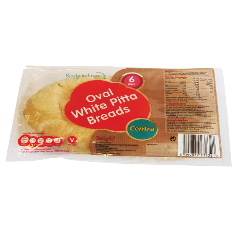 CT OB Oval White PITTA Breads