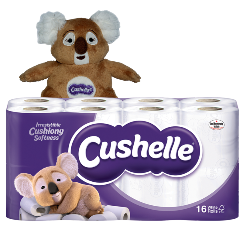 Cushelle Toilet Roll 16pck Free Koala Bear Cushelle Toilet Roll 16pck Free Koala Bear